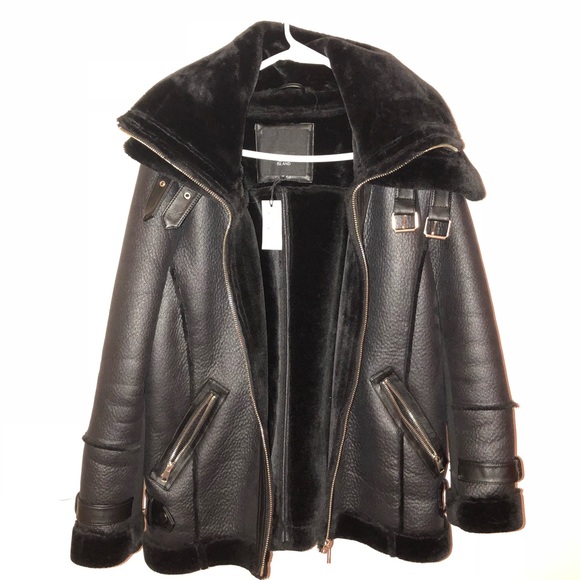 shearling jacket river island